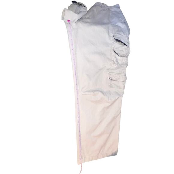 Coliseum Cargo Pants Men's Khaki 38X30 Streetwear Skater Vintage Y2K Wide Leg - Picture 9 of 9